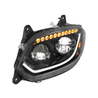 Chrome or Black 86 LED Headlight For 2018-2024 International LT (Driver or Passenger Side)