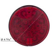 12 LED 4" Round Stop, Turn & Tail Light w/ Heated Lens - Red LEDs (Red or Clear Lens) or Amber LEDs/Amber Lens