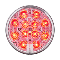 12 LED 4" Round Stop, Turn & Tail Light w/ Heated Lens - Red LEDs (Red or Clear Lens) or Amber LEDs/Amber Lens
