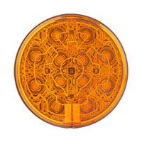 12 LED 4" Round Stop, Turn & Tail Light w/ Heated Lens - Red LEDs (Red or Clear Lens) or Amber LEDs/Amber Lens