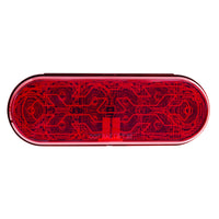 10 LED 6" Oval Stop, Turn & Tail Light w/ Heated Lens (Red LEDs/Red Lens or Amber LEDs/Amber Lens)