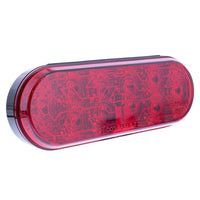 10 LED 6" Oval Stop, Turn & Tail Light w/ Heated Lens (Red LEDs/Red Lens or Amber LEDs/Amber Lens)