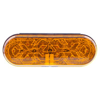 10 LED 6" Oval Stop, Turn & Tail Light w/ Heated Lens (Red LEDs/Red Lens or Amber LEDs/Amber Lens)