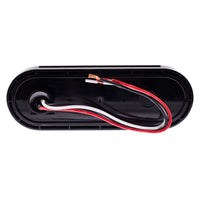 10 LED 6" Oval Stop, Turn & Tail Light w/ Heated Lens (Red LEDs/Red Lens or Amber LEDs/Amber Lens)