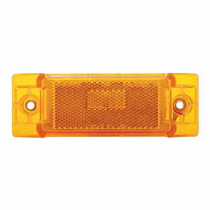 Rectangular Clearance/Marker Light w/ Reflex Lens (Amber or Red Lens)