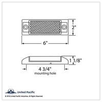 Rectangular Clearance/Marker Light w/ Reflex Lens (Amber or Red Lens)