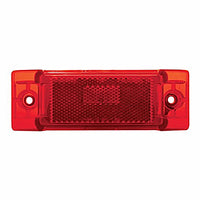 Rectangular Clearance/Marker Light w/ Reflex Lens (Amber or Red Lens)