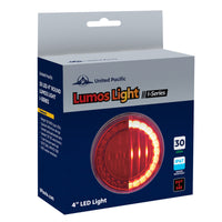 30 LED 4" Round Lumos Stop, Turn & Tail Light I-Series - Red, Amber or White LEDs (Red or Amber Lens)