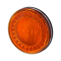 30 LED 4" Round Lumos Stop, Turn & Tail Light I-Series - Red, Amber or White LEDs (Red or Amber Lens)