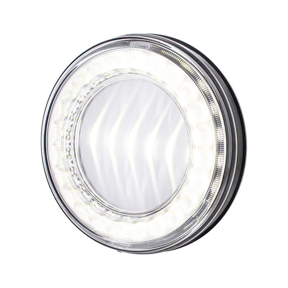 30 LED 4" Round Lumos Stop, Turn & Tail Light I-Series - Red, Amber or White LEDs (Red or Amber Lens)