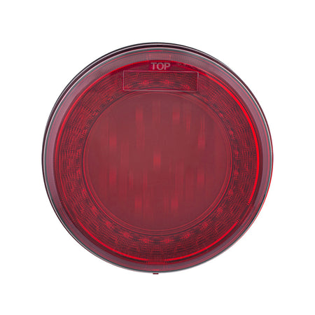 33 LED 4" Round Lumos Stop, Turn & Tail Light X-Series - Red LEDs (Red or Clear Lens) - Berube's Truck Accessories