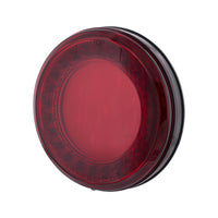 33 LED 4" Round Lumos Stop, Turn & Tail Light X-Series - Red LEDs (Red or Clear Lens)