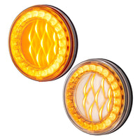 33 LED 4" Round Lumos Turn Signal Light X-Series - Amber LEDs (Amber or Clear Lens)