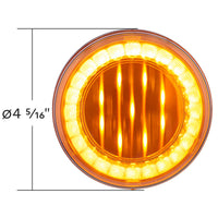 33 LED 4" Round Lumos Turn Signal Light X-Series - Amber LEDs (Amber or Clear Lens)