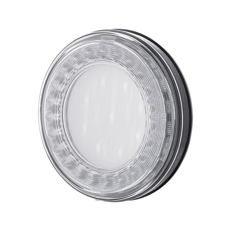 33 LED 4" Round Lumos Stop, Turn & Tail Light X-Series - Red LEDs (Red or Clear Lens) - Berube's Truck Accessories