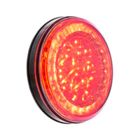 33 LED 4" Round Lumos Stop, Turn & Tail Light S-Series - Red LEDs (Red or Clear Lens)
