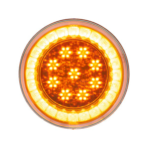 33 LED 4" Round Lumos Turn Signal Light S-Series - Amber LEDs (Amber or Clear Lens)