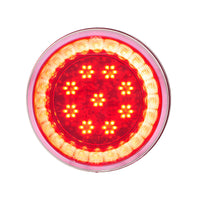 33 LED 4" Round Lumos Stop, Turn & Tail Light S-Series - Red LEDs (Red or Clear Lens)
