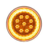 33 LED 4" Round Lumos Turn Signal Light S-Series - Amber LEDs (Amber or Clear Lens)