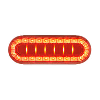 30 LED 6" Oval Lumos Stop, Turn & Tail Light I-Series - Red LEDs (Red or Clear Lens)