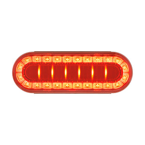 30 LED 6" Oval Lumos Stop, Turn & Tail Light I-Series - Red LEDs (Red or Clear Lens)