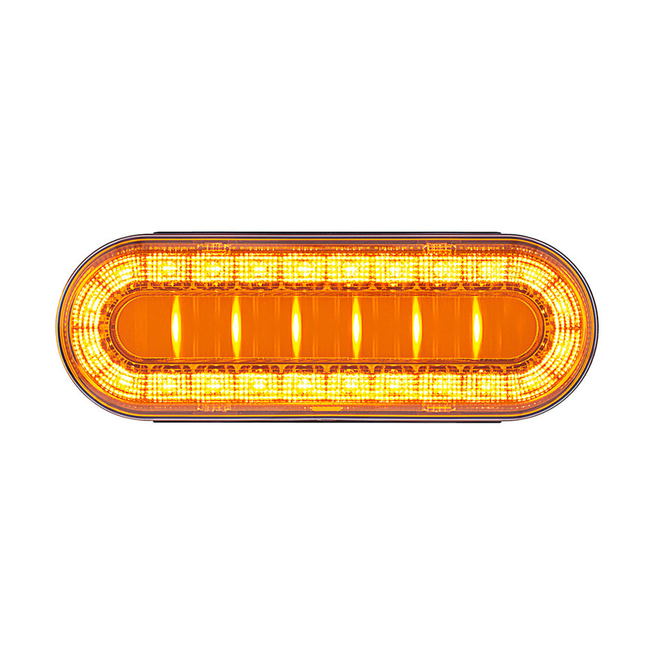 30 LED 6" Oval Lumos Turn Signal Light I-Series - Amber LEDs (Amber or Clear Lens)