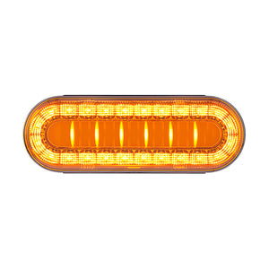 30 LED 6" Oval Lumos Turn Signal Light I-Series - Amber LEDs (Amber or Clear Lens)