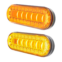 30 LED 6" Oval Lumos Turn Signal Light I-Series - Amber LEDs (Amber or Clear Lens)