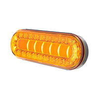 30 LED 6" Oval Lumos Turn Signal Light I-Series - Amber LEDs (Amber or Clear Lens)
