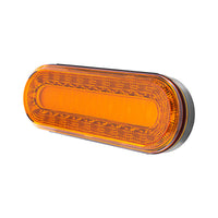 30 LED 6" Oval Lumos Turn Signal Light I-Series - Amber LEDs (Amber or Clear Lens)