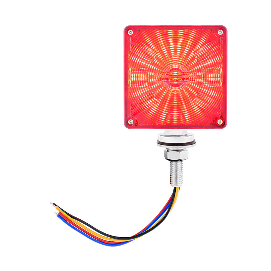 48 LED Competition Series Mini Double Face Light - Amber & Red LEDs w Amber & Red Lens