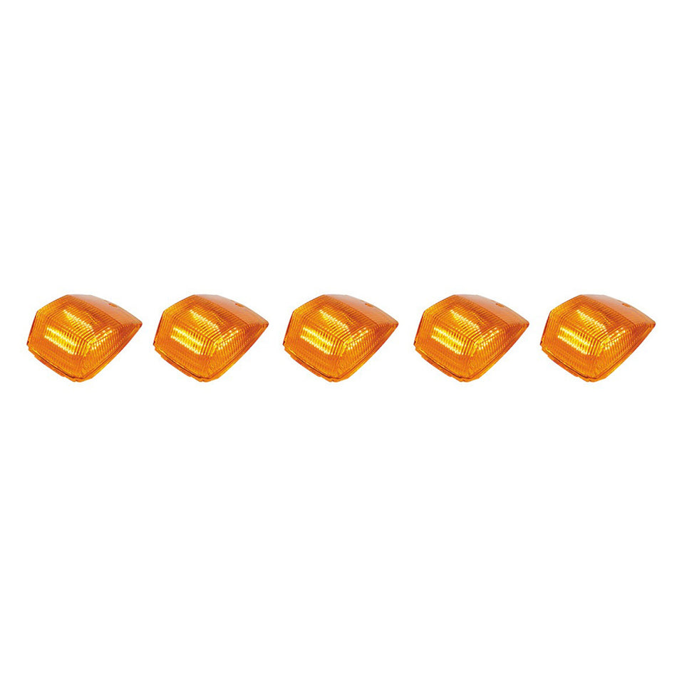 United Pacific - 36 LED Square Cab Light (5-Pack) - Amber LEDs (Amber or Clear Lens)