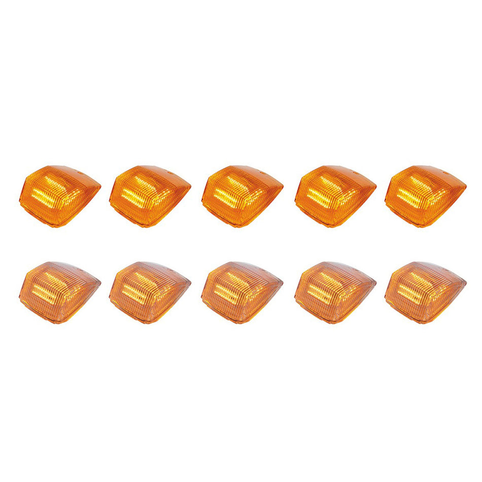 United Pacific - 36 LED Square Cab Light (5-Pack) - Amber LEDs (Amber or Clear Lens)