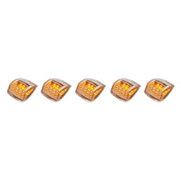 17 LED Reflector Square Cab Light (5-Pack) - Amber LEDs (Amber or Clear Lens)