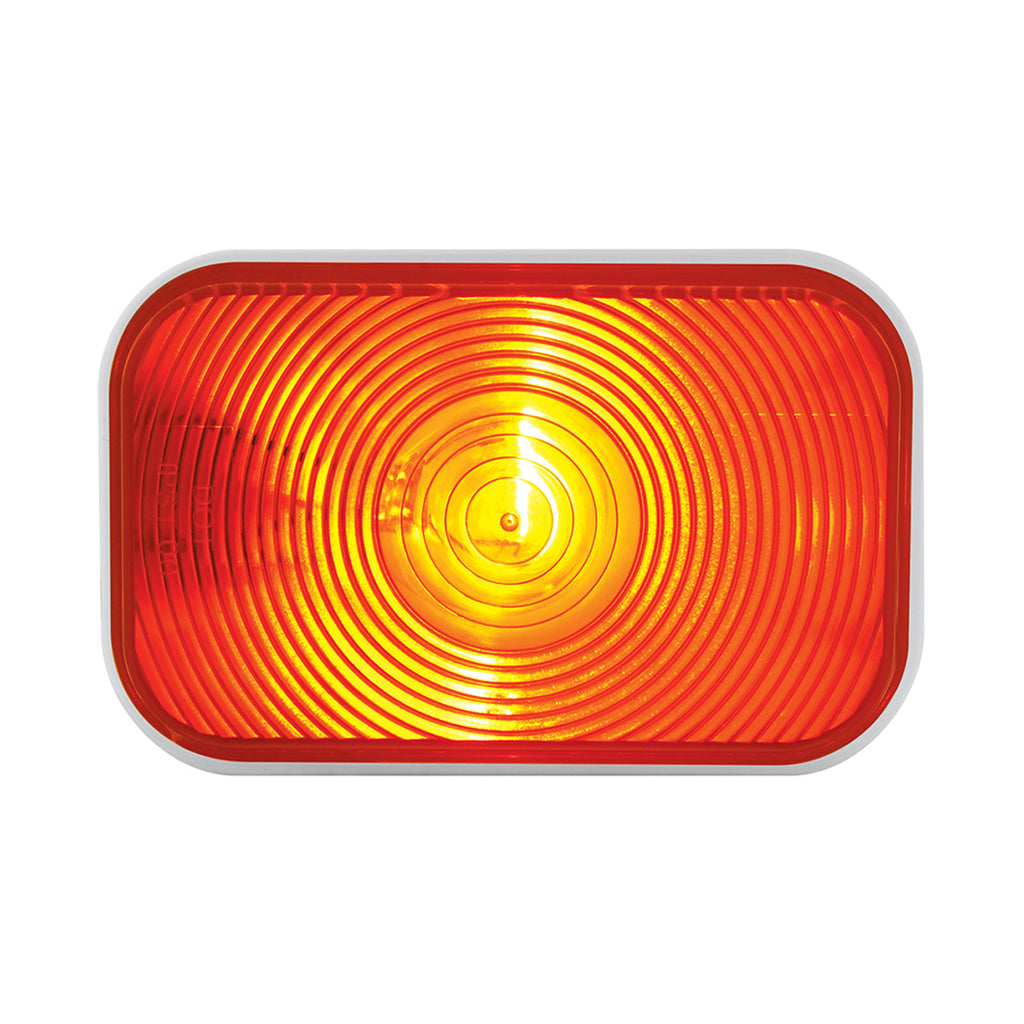 United Pacific - Rectangular Turn Signal Light - Amber LEDs (Amber or Clear Lens)