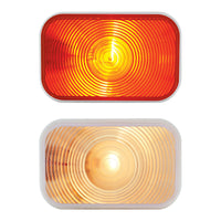 United Pacific - Rectangular Turn Signal Light - Amber LEDs (Amber or Clear Lens)