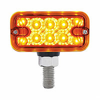 20 LED Dual Function Reflector Double Face Light - T-Mount - Amber & Red LEDS (Amber & Red or Clear Lens)