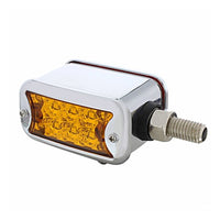 20 LED Dual Function Reflector Double Face Light w/ Bezel - Horizontal Mount - Amber & Red LEDs (Amber & Red or Clear Lens)