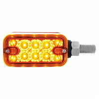 20 LED Dual Function Reflector Double Face Light - Horizontal Mount - Amber & Red LED (Amber & Red or Clear Lens)
