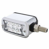 20 LED Dual Function Reflector Double Face Light w/ Bezel - Horizontal Mount - Amber & Red LEDs (Amber & Red or Clear Lens)