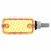 20 LED Dual Function Reflector Double Face Light - Horizontal Mount - Amber & Red LED (Amber & Red or Clear Lens)