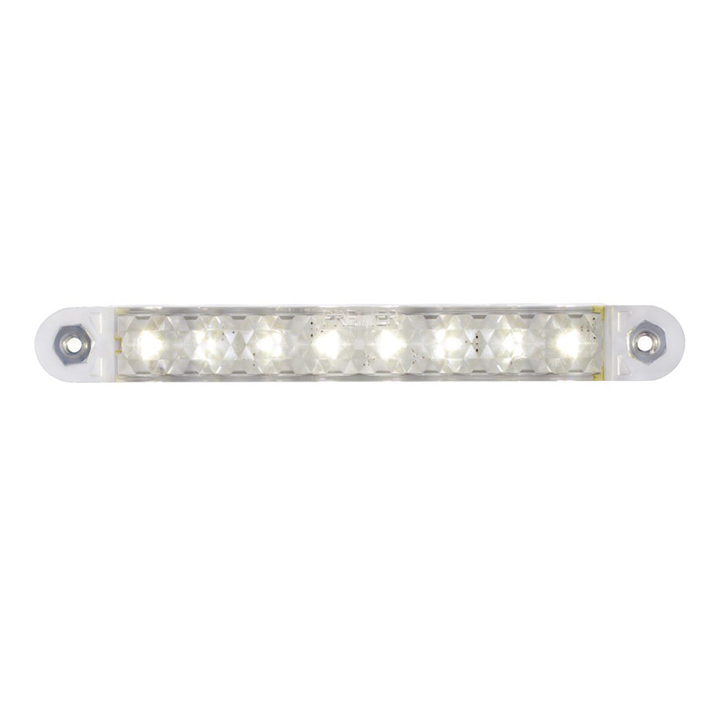 United Pacific - 5" 8 LED Light Strip With 2-Wire Connection (White)