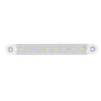 United Pacific - 5" 8 LED Light Strip With 2-Wire Connection (White)