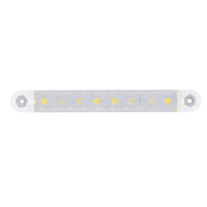 United Pacific - 5" 8 LED Light Strip With 2-Wire Connection (White)