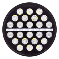 ULTRALIT - 24 High Power LED Rectangular or Circular Light w/ Dual Color LED Position Light Bar
