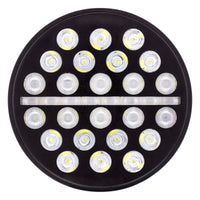 ULTRALIT - 24 High Power LED Rectangular or Circular Light w/ Dual Color LED Position Light Bar