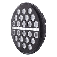 ULTRALIT - 24 High Power LED Rectangular or Circular Light w/ Dual Color LED Position Light Bar