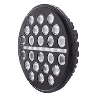 ULTRALIT - 24 High Power LED Rectangular or Circular Light w/ Dual Color LED Position Light Bar