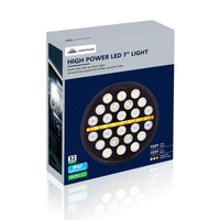 ULTRALIT - 24 High Power LED Rectangular or Circular Light w/ Dual Color LED Position Light Bar
