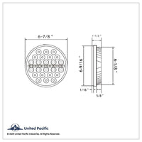 ULTRALIT - 24 High Power LED Rectangular or Circular Light w/ Dual Color LED Position Light Bar